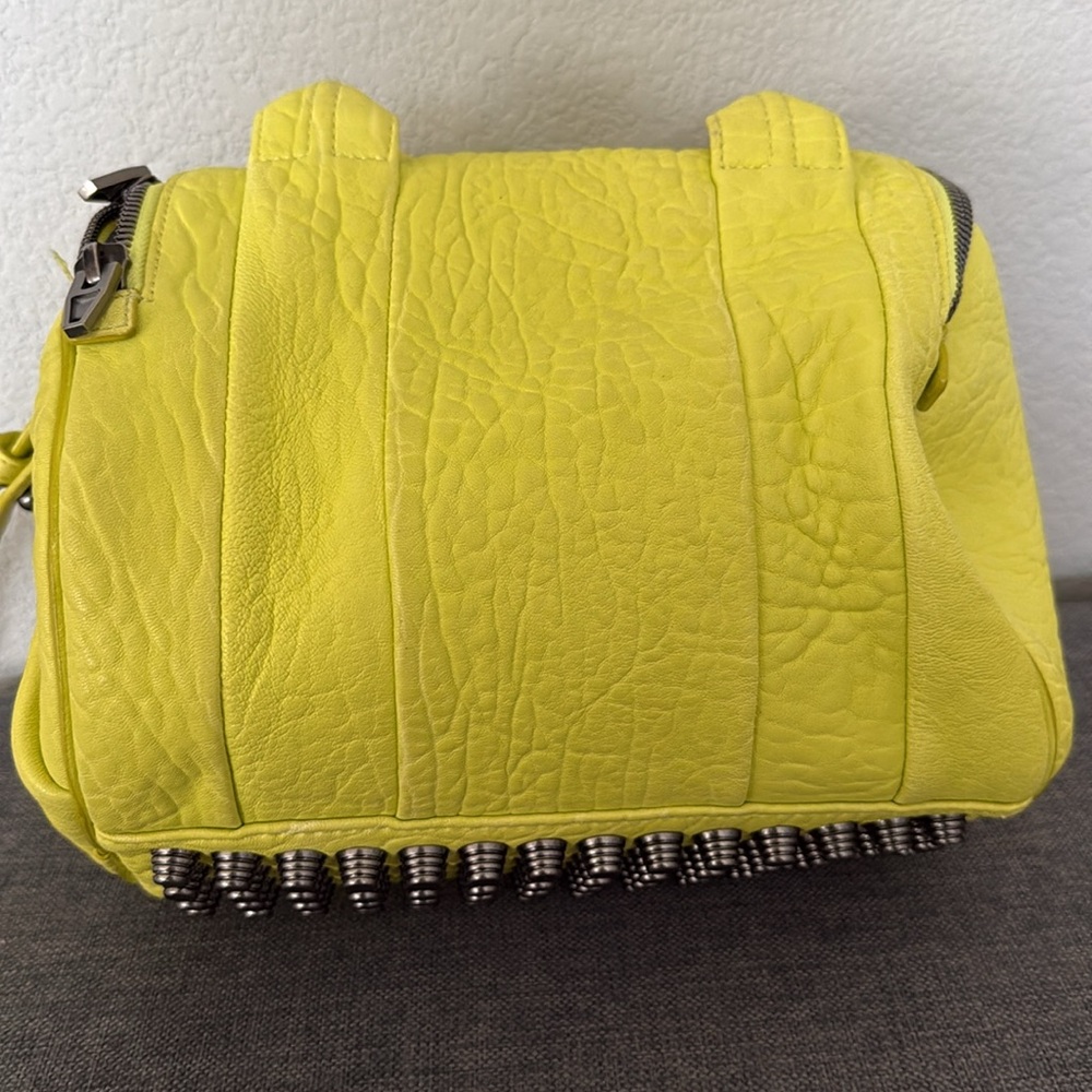 Alexander Wang Rocco Bag with Studs - Neon Yellow - Picture 3 of 11